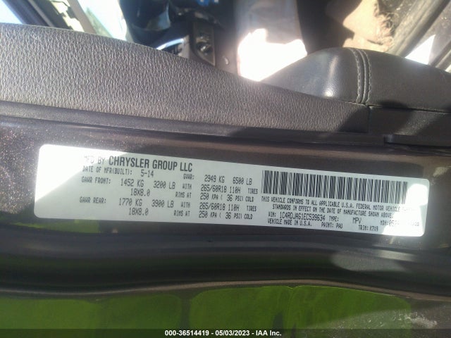 Dodge Durango Sxt 2014 1C4RDJAG1EC539634 Image 9