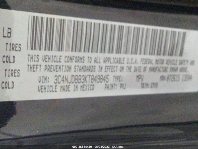 Jeep Compass Latitude 2019 3C4NJDBB3KT849845 Image 10