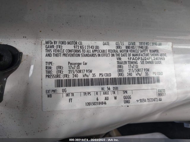 Ford Focus Titanium 2015 1FADP3J24FL240969 Image 10