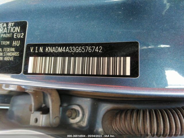 KNADM4A33G6576742 KIA RIO LX
