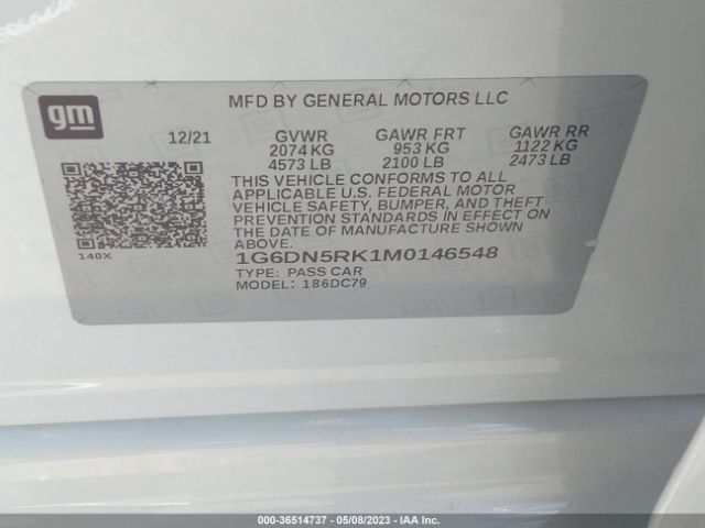 1G6DN5RK1M0146548 Cadillac Ct5 Premium Luxury