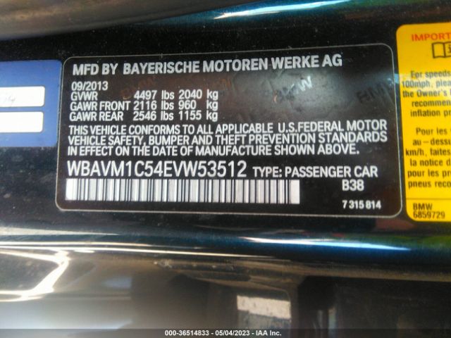WBAVM1C54EVW53512 BMW X1 Sdrive28i