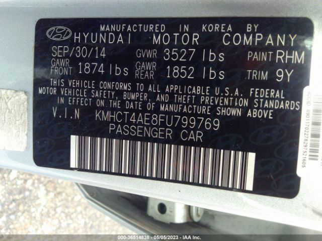 Hyundai ACCENT GLS 2015 KMHCT4AE8FU799769 Image 11