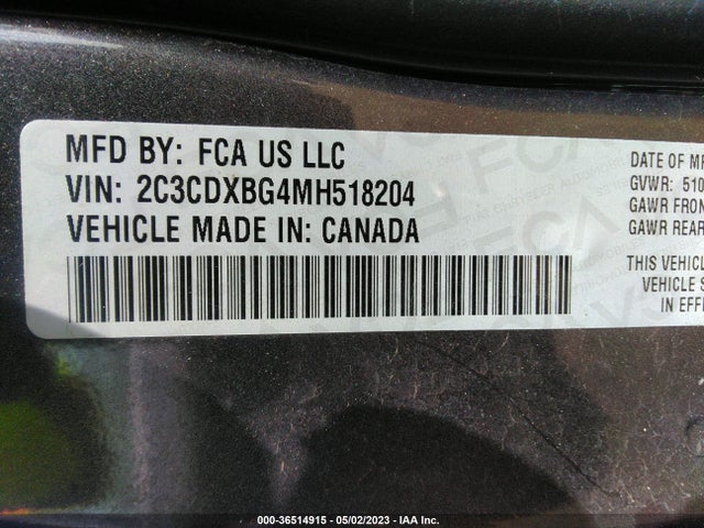 Dodge Charger Sxt 2021 2C3CDXBG4MH518204 Image 9