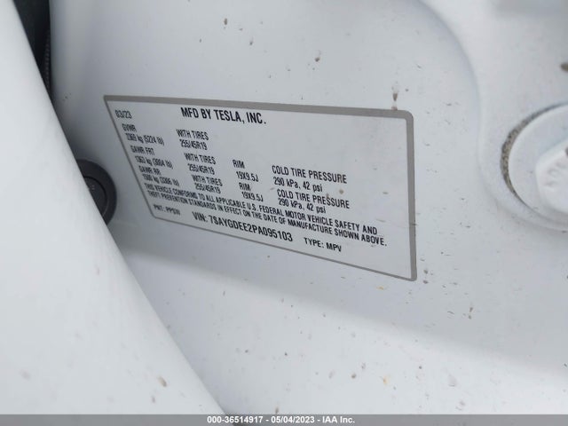 Tesla Model Y Long Range 2023 7SAYGDEE2PA095103 Image 9