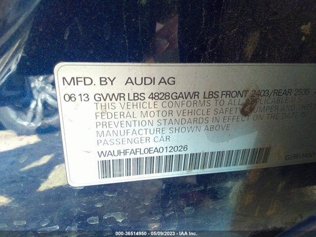 WAUHFAFL0EA012026 Audi A4 Premium Plus
