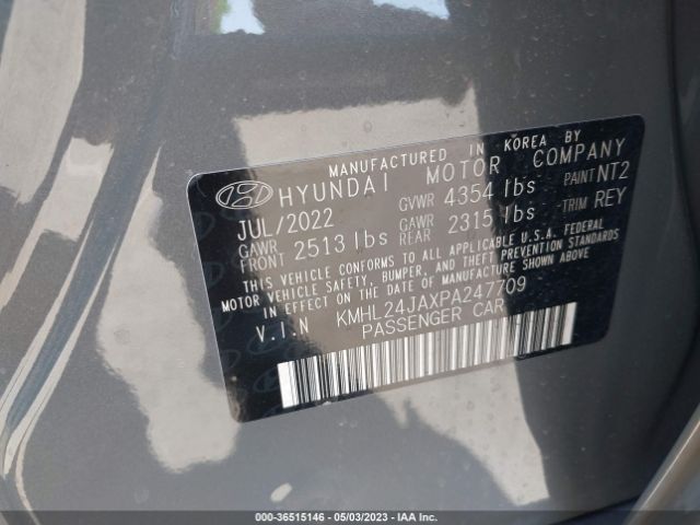 Hyundai SONATA SE 2023 KMHL24JAXPA247709 Image 9