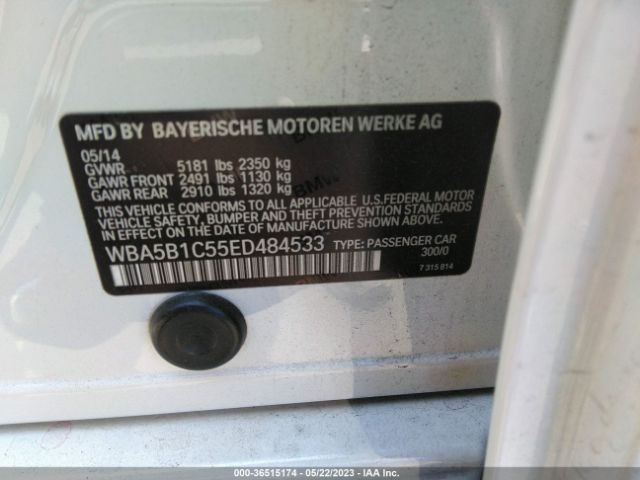 WBA5B1C55ED484533 BMW 5 Series 535i