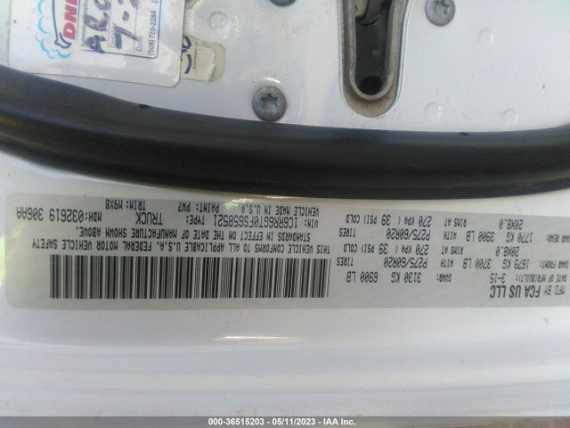 1C6RR6GT0FS658521 RAM 1500
