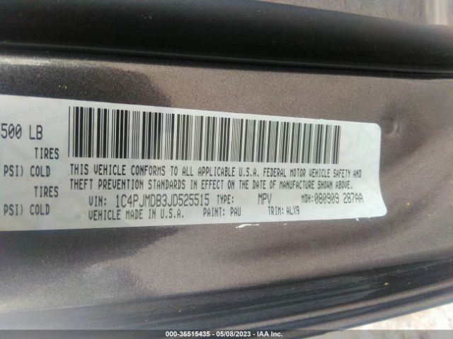 1C4PJMDB3JD525515 Jeep Cherokee Limited