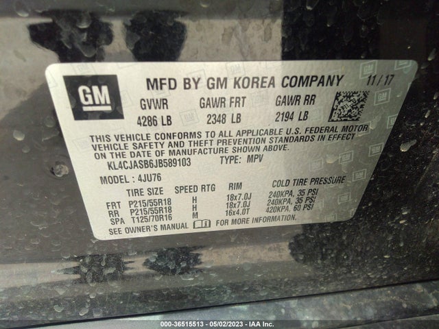 KL4CJASB6JB589103 Buick Encore Preferred