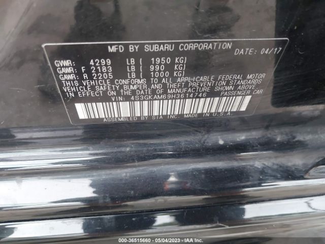 4S3GKAM69H3614746 Subaru Impreza Sport