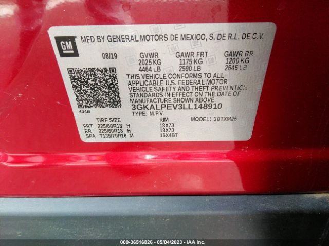 3GKALPEV3LL148910 GMC Terrain Slt