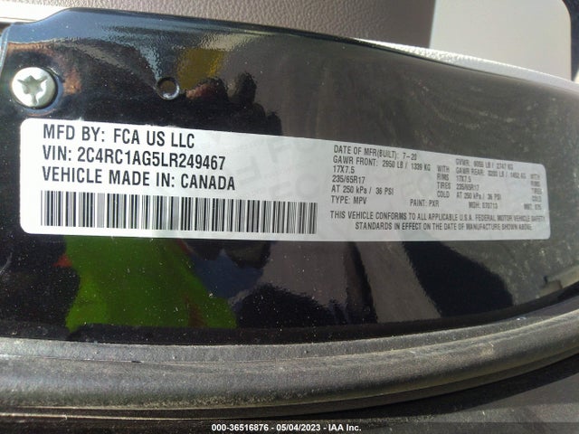 Chrysler Voyager L 2020 2C4RC1AG5LR249467 Image 9