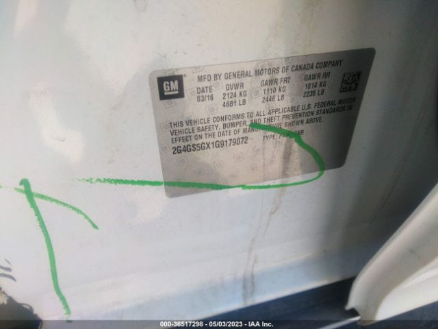 2G4GS5GX1G9179072 Buick Regal Premium Ii