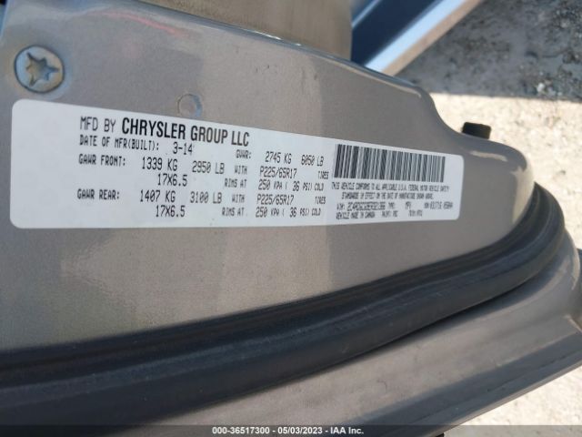 2C4RDGCG9ER321366 Dodge Grand Caravan Sxt