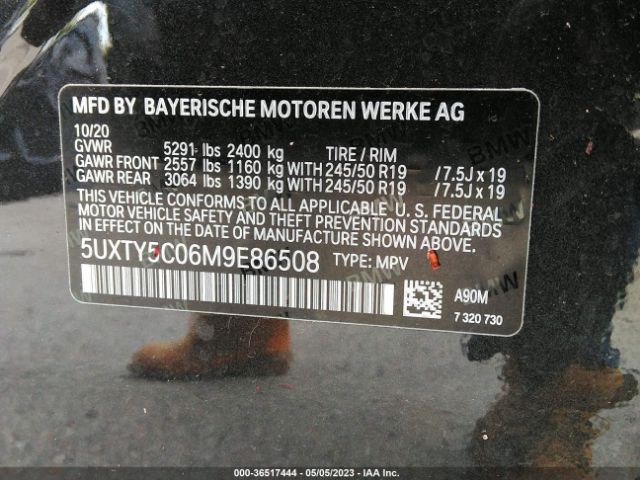 5UXTY5C06M9E86508 BMW X3 Xdrive30i
