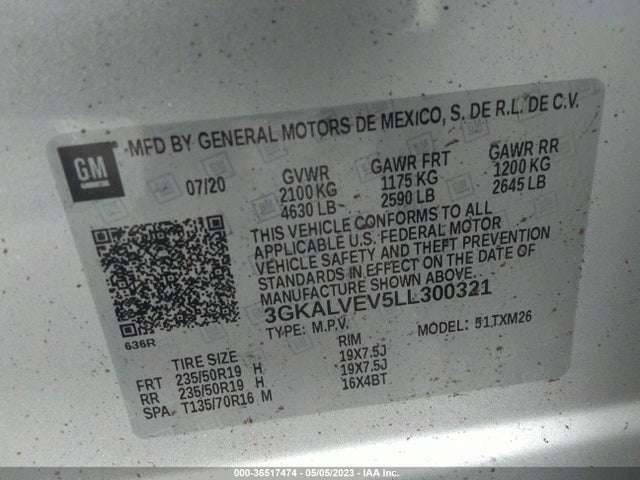 GMC Terrain Slt 2020 3GKALVEV5LL300321 Image 9