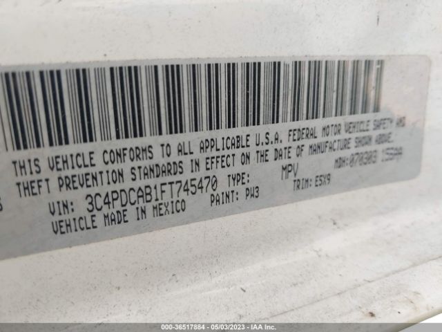 3C4PDCAB1FT745470 Dodge Journey American Value Pkg