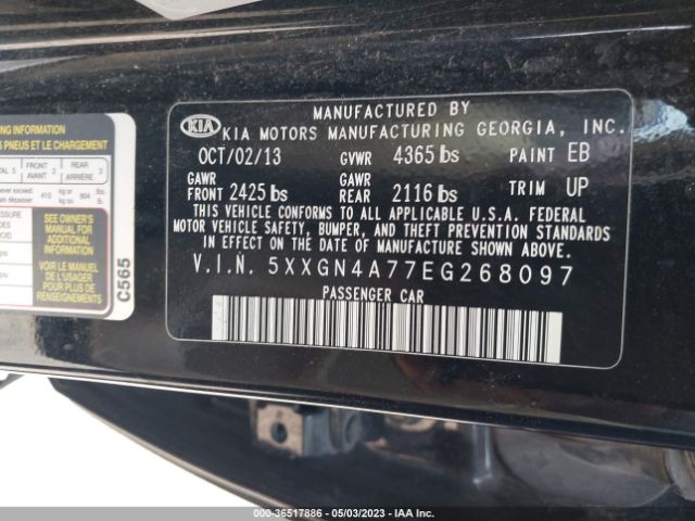 5XXGN4A77EG268097 KIA OPTIMA EX
