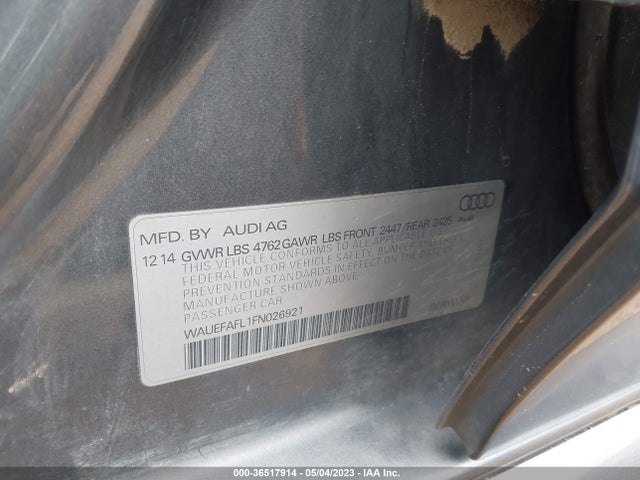 WAUEFAFL1FN026921 Audi A4 Premium Plus