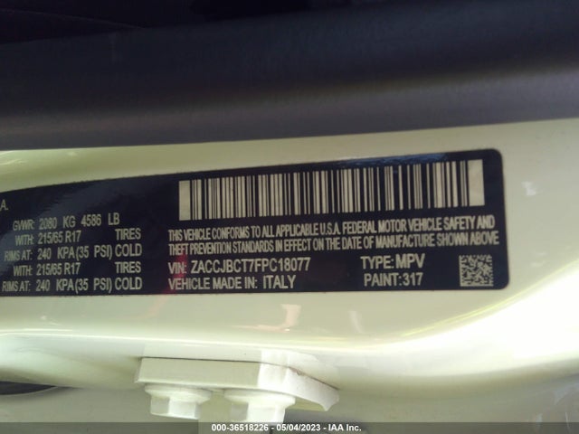 ZACCJBCT7FPC18077 Jeep Renegade Trailhawk