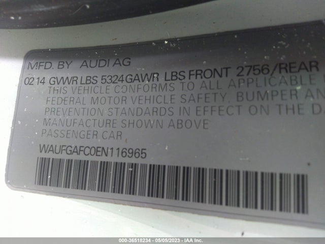 WAUFGAFC0EN116965 Audi A6 3.0t Premium Plus