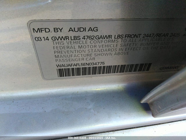 WAUAFAFL5EN034775 Audi A4 PREMIUM