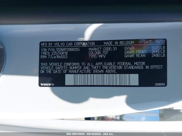 2023 Volvo XC40, VIN: YV4L12UNXP2966055