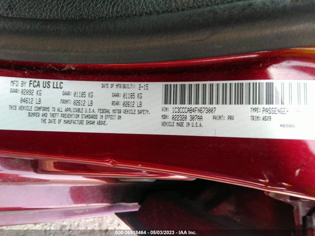 Chrysler 200 Limited 2015 1C3CCCAB4FN673007 Image 9