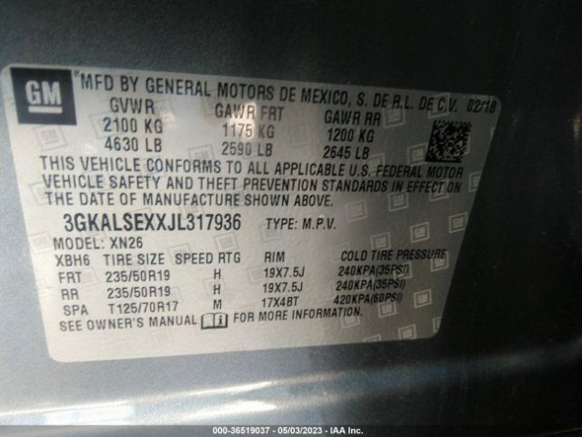3GKALSEXXJL317936 GMC Terrain Denali