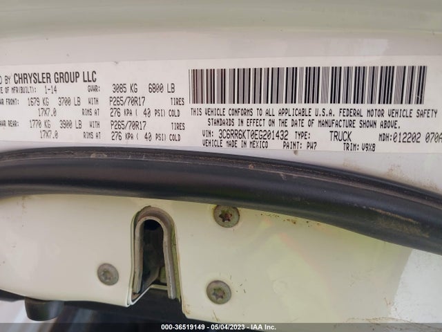 3C6RR6KT0EG201432 RAM 1500 Tradesman