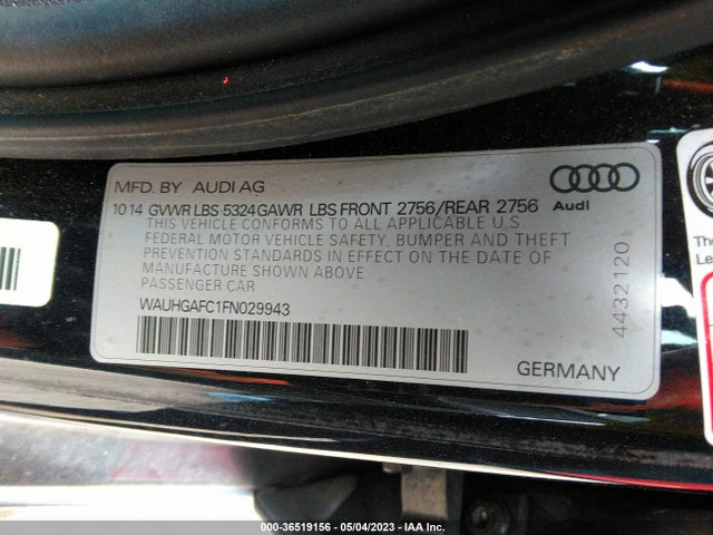 WAUHGAFC1FN029943 Audi A6 3.0t Prestige