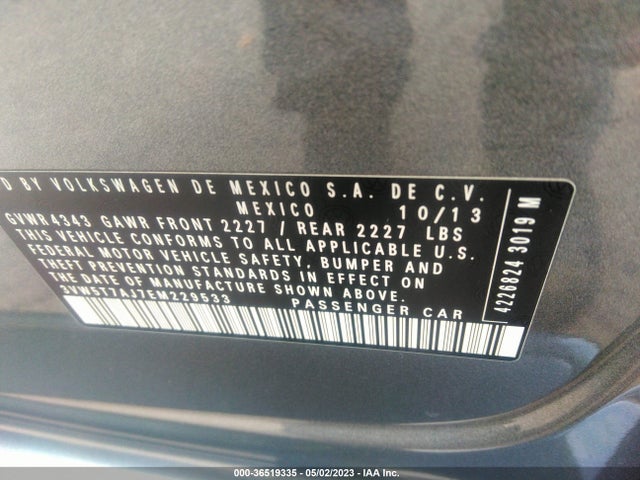 3VW5T7AJ7EM229533 Volkswagen Jetta Sedan Gli