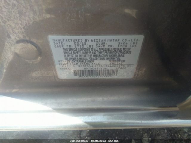 3N1CN7AP6FL914559 Nissan VERSA SV