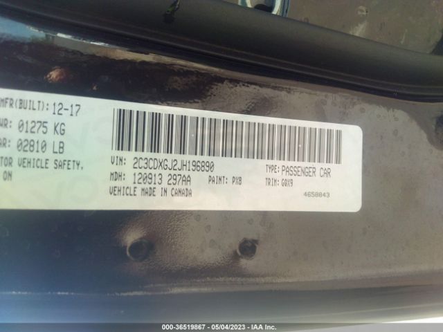 2C3CDXGJ2JH196890 Dodge Charger R/t Scat Pack