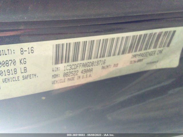 1C3CDFFA0GD819716 Dodge Dart Sxt Sport