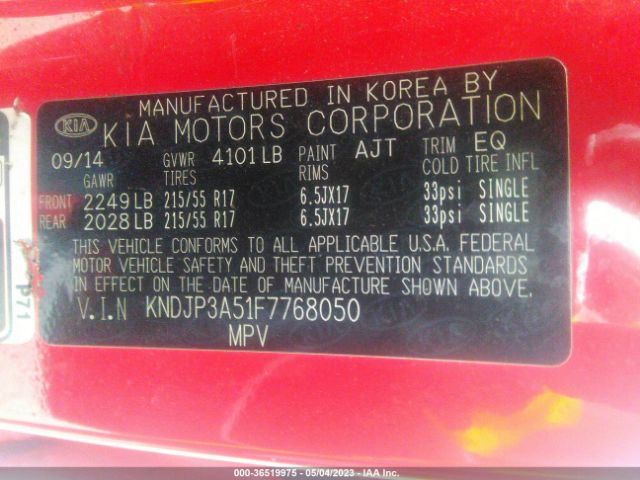 KNDJP3A51F7768050 KIA SOUL +