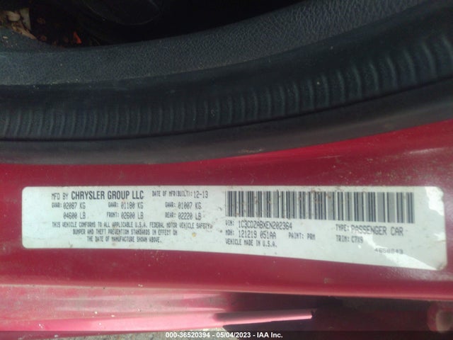 Dodge AVENGER SE 2014 1C3CDZABXEN202364 Image 9