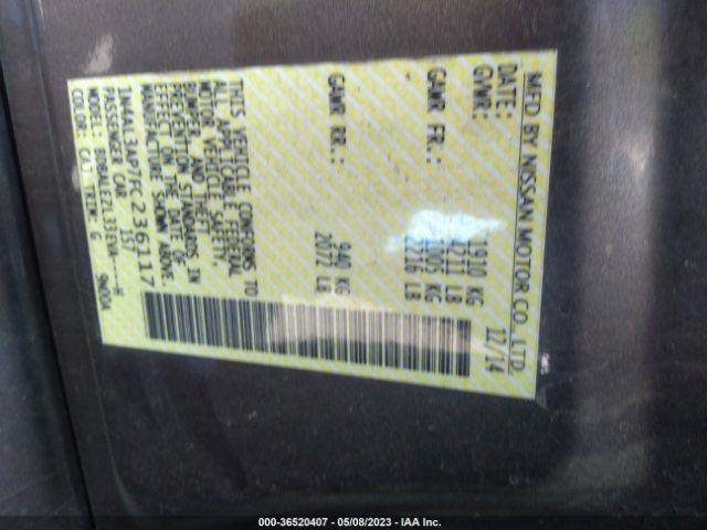 1N4AL3AP7FC236117 Nissan Altima 2.5 S