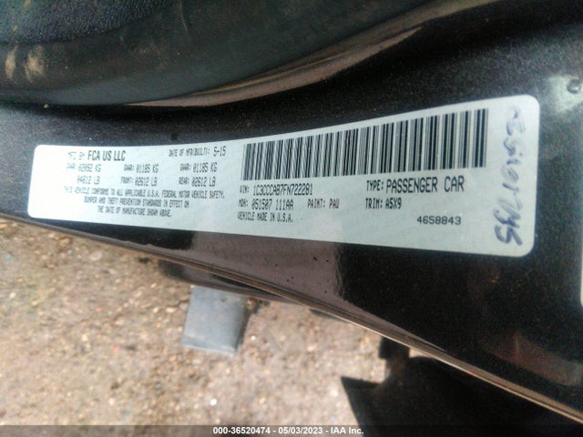 Chrysler 200 Limited 2015 1C3CCCAB7FN722281 Image 9