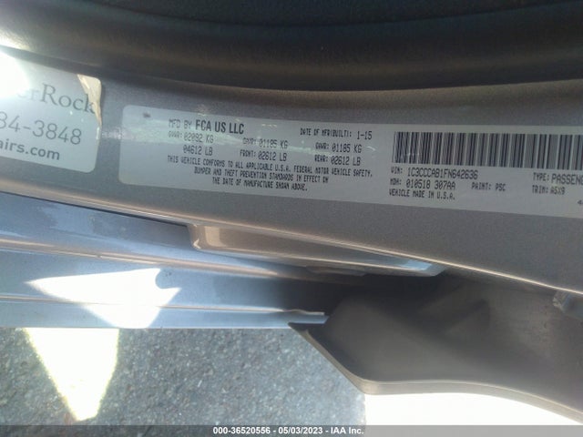 1C3CCCAB1FN642636 Chrysler 200 Limited