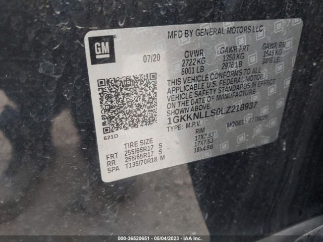 1GKKNLLS0LZ218937 GMC Acadia At4