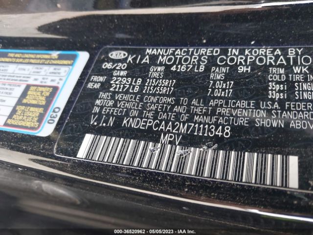 KNDEPCAA2M7111348 KIA Seltos Lx