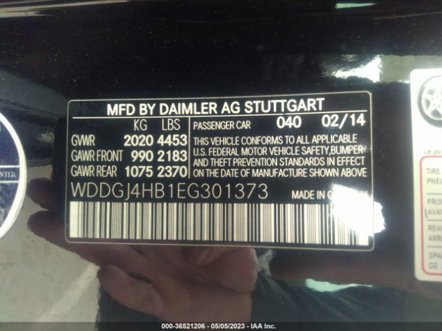 WDDGJ4HB1EG301373 Mercedes-Benz C-class C 250