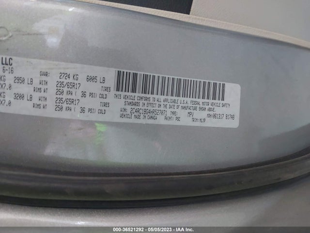 2C4RC1BG4HR527071 Chrysler Pacifica Touring-l