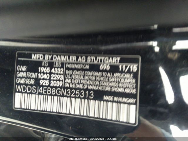 WDDSJ4EB8GN325313 Mercedes-Benz Cla Cla 250