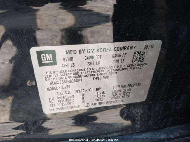 KL4CJCSB5HB024041 Buick Encore Essence