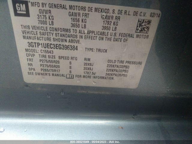 3GTP1UEC3EG396384 GMC Sierra 1500 Sle