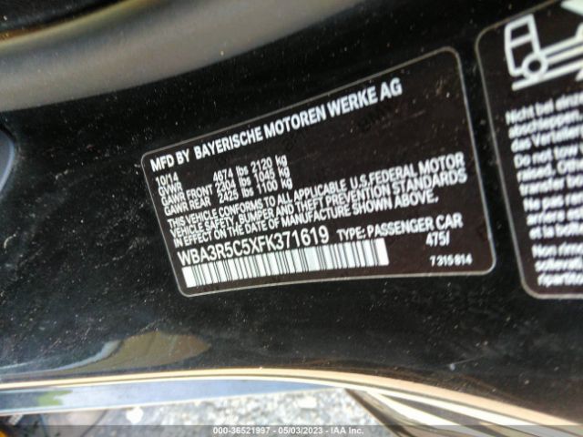 WBA3R5C5XFK371619 BMW 4 Series 435i Xdrive